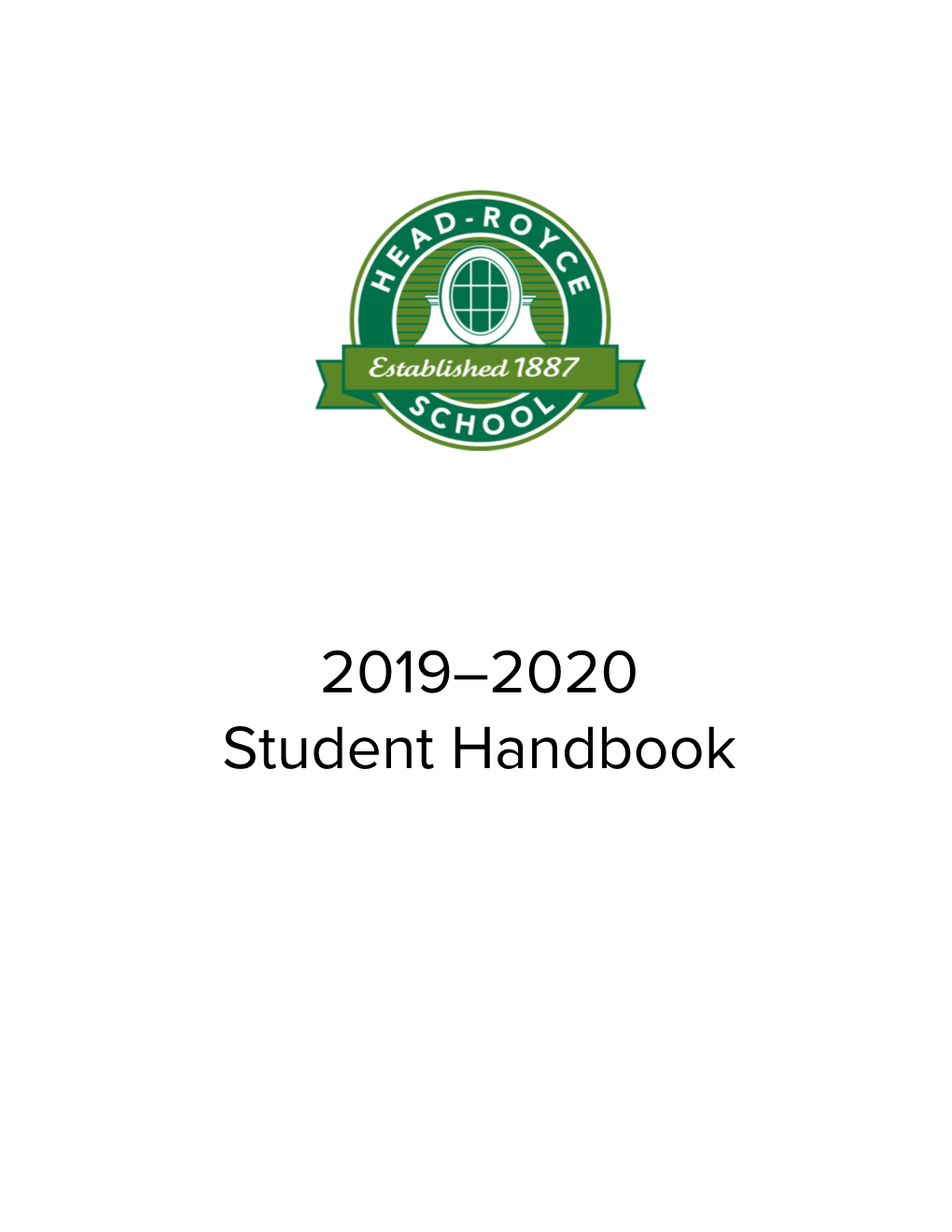 2019–2020 Student Handbook