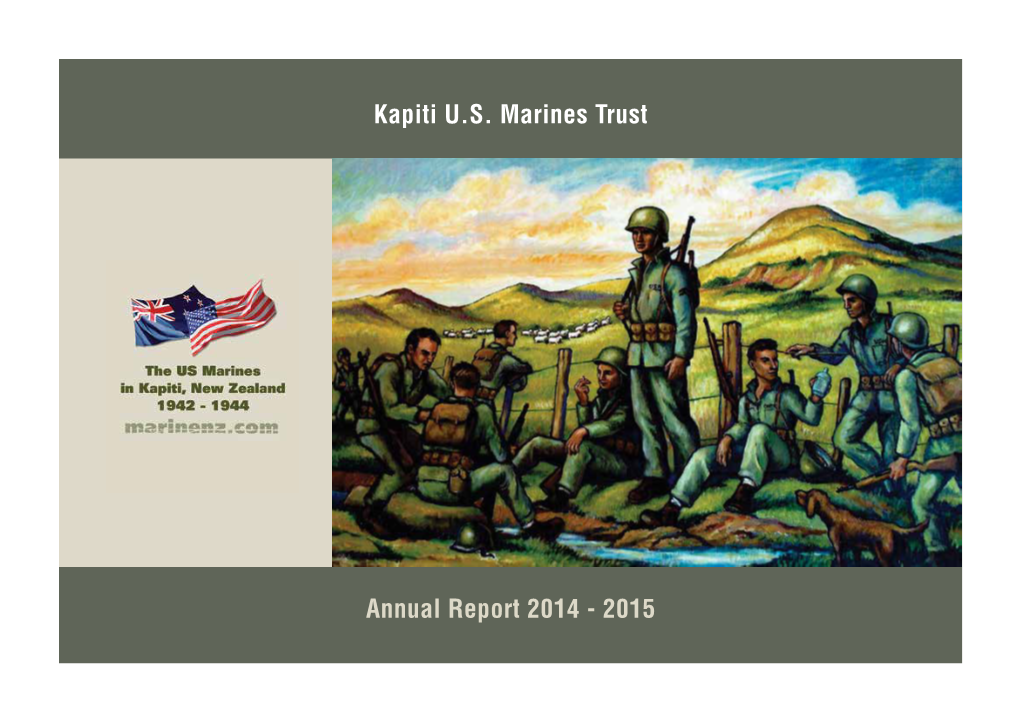 Kapiti U.S. Marines Trust Annual Report 2014