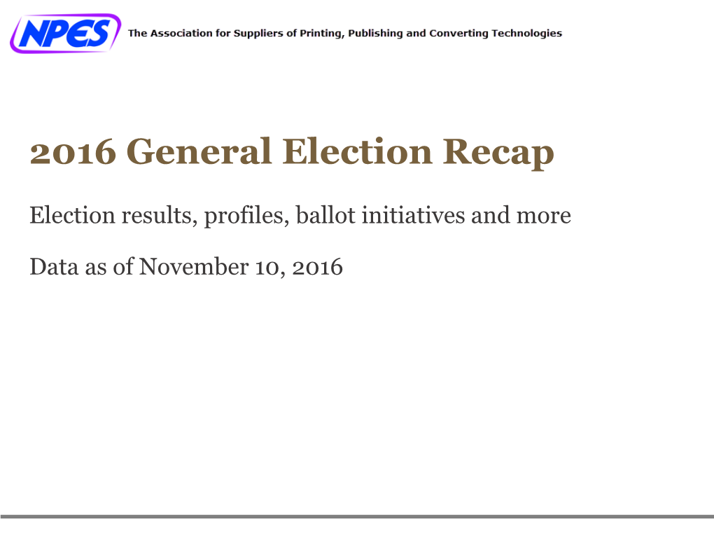 2016 Senate Race Results Vs. 2016 Presidential Election Results