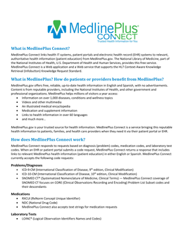 Medlineplus Connect?