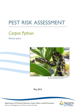 Pest Risk Assessment