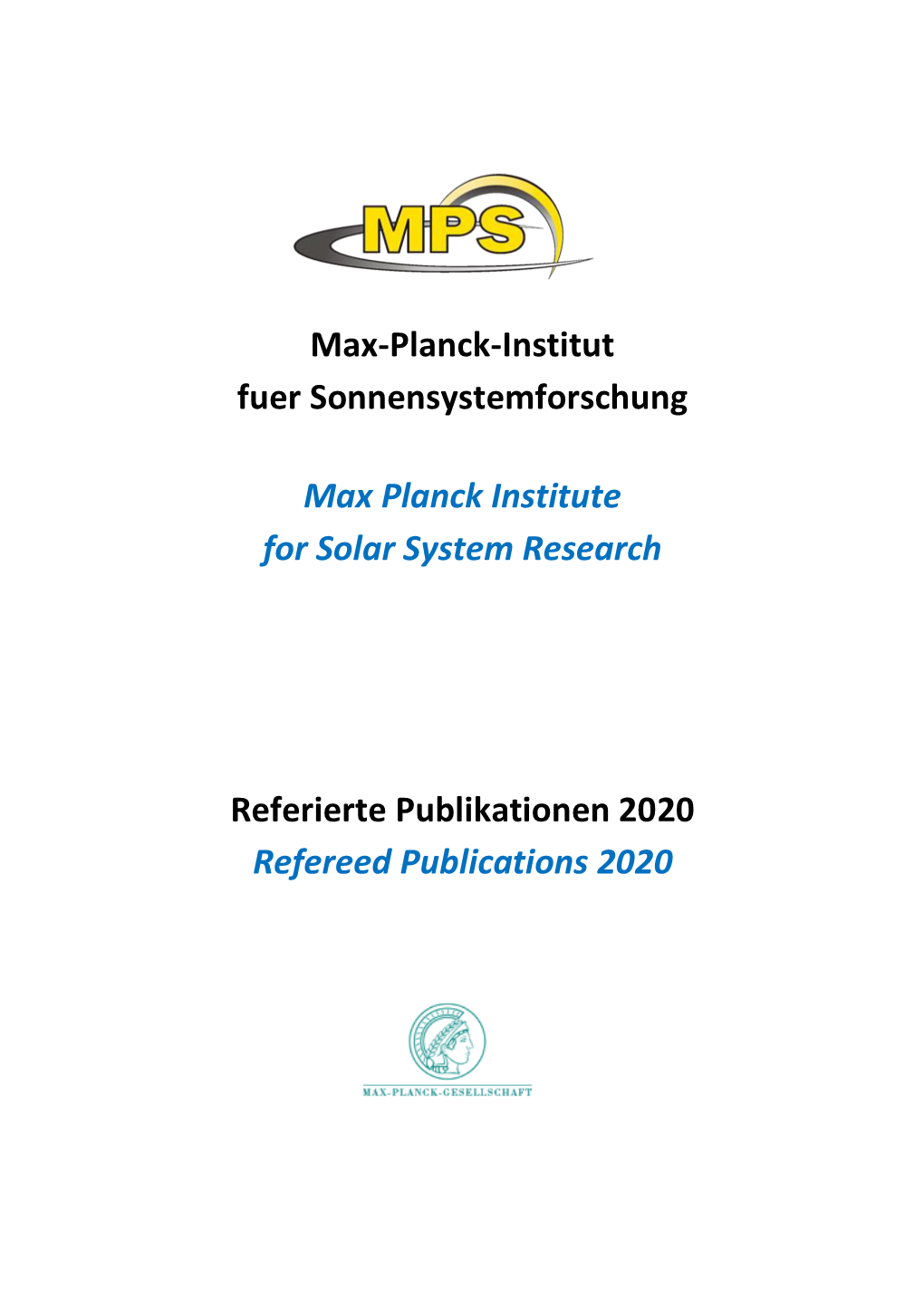 Referierte Publikationen 2020 Refereed Publications 2020