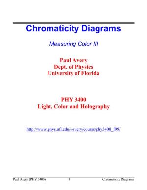 Chromaticity Diagrams