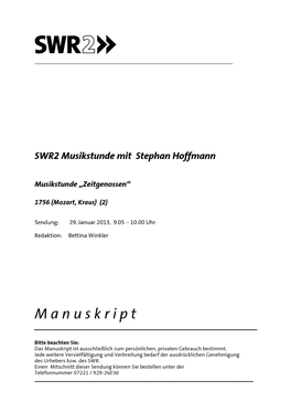 Swr2-Musikstunde-20130129.Pdf