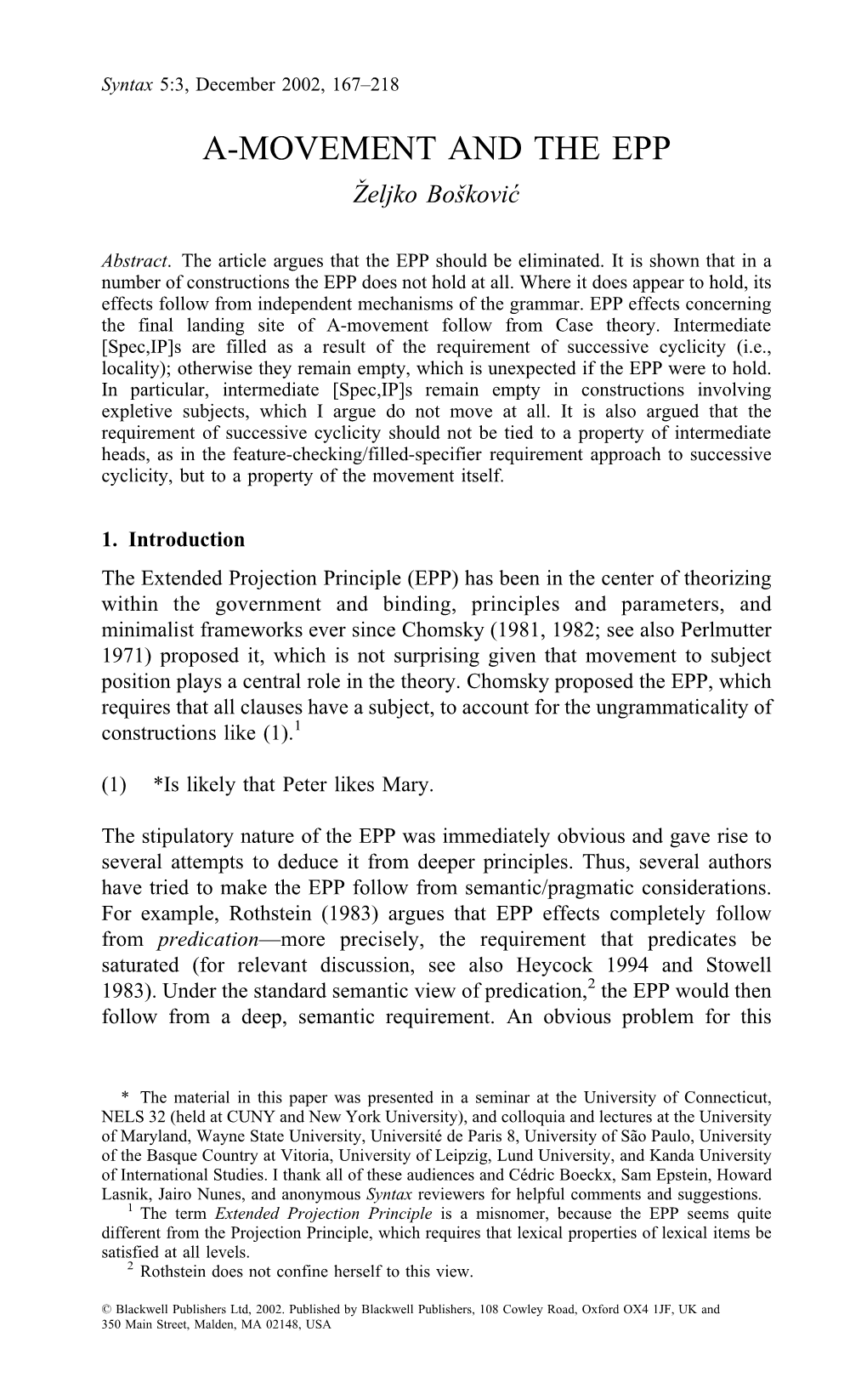 A-Movement and the EPP.Pdf