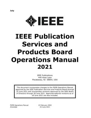 IEEE Publication Services and Products Board Operations Manual 2021
