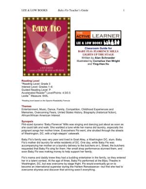 LEE & LOW BOOKS Baby Flo Teacher's Guide 1