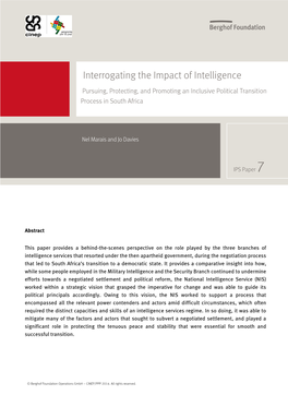 Interrogating the Impact of Intelligence