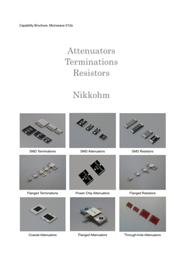 Attenuators Terminations Resistors Nikkohm