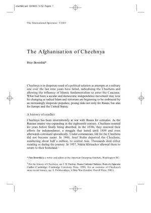 The Afghanisation of Chechnya