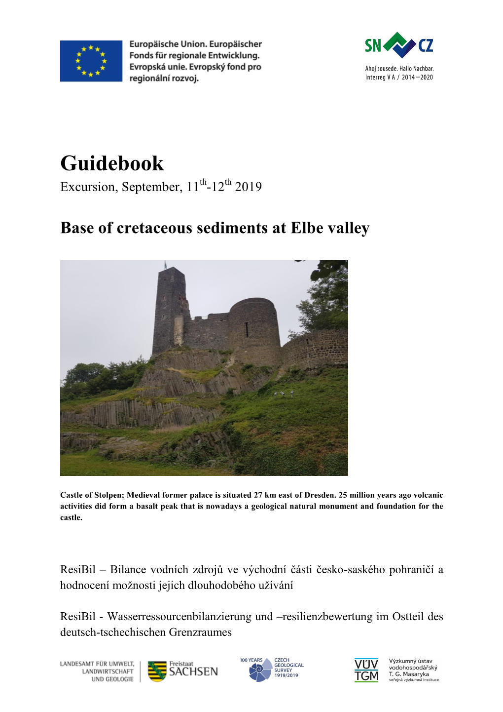 Guidebook Excursion, September, 11Th-12Th 2019