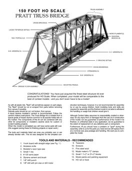 150 Foot Ho Scale Truss Assembly