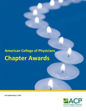 American College of Physicians Chapter Awards