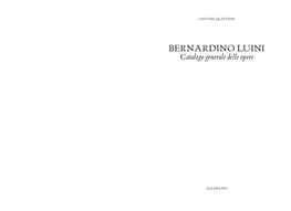 BERNARDINO LUINI Catalogo Generale Delle Opere