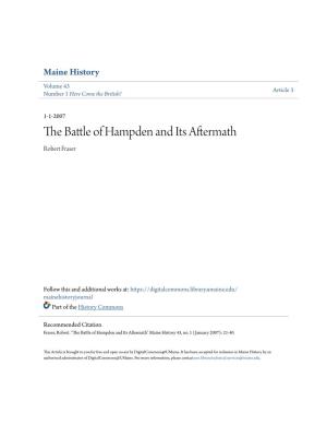 The Battle of Hampden and Its Aftermath