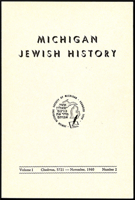 Michigan Jewish 11 Istory