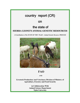 Sierra Leone's Animal Genetic Resources
