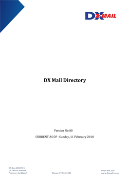DX Mail Directory