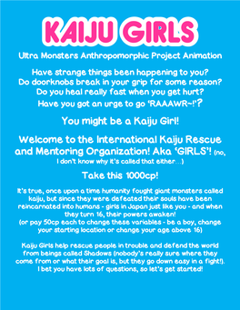 You Might Be a Kaiju Girl!