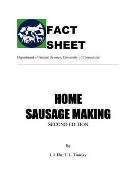Home Sausage Making Second Edition