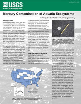 Mercury Contamination of Aquatic Ecosystems