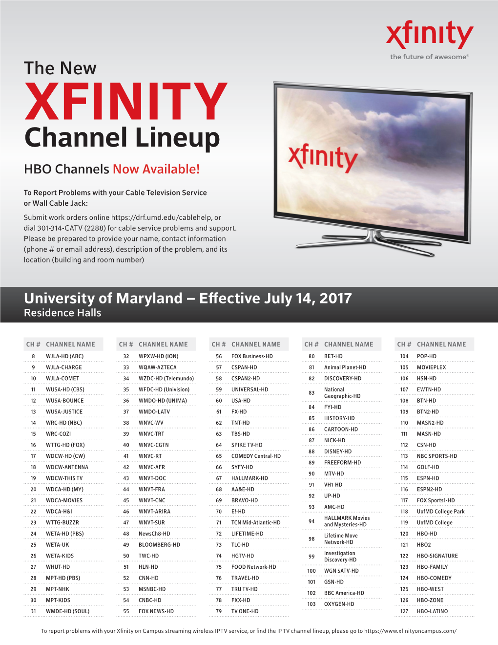 XFINITY Channel Lineup HBO Channels Now Available! DocsLib
