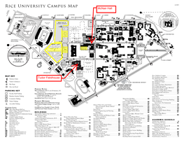 Rice University Campus Map 6/2011
