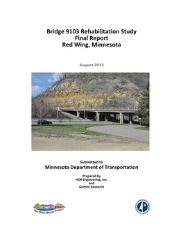 Bridge 9103 Rehabilitation Study, Final Report, Red Wing, Minnesota