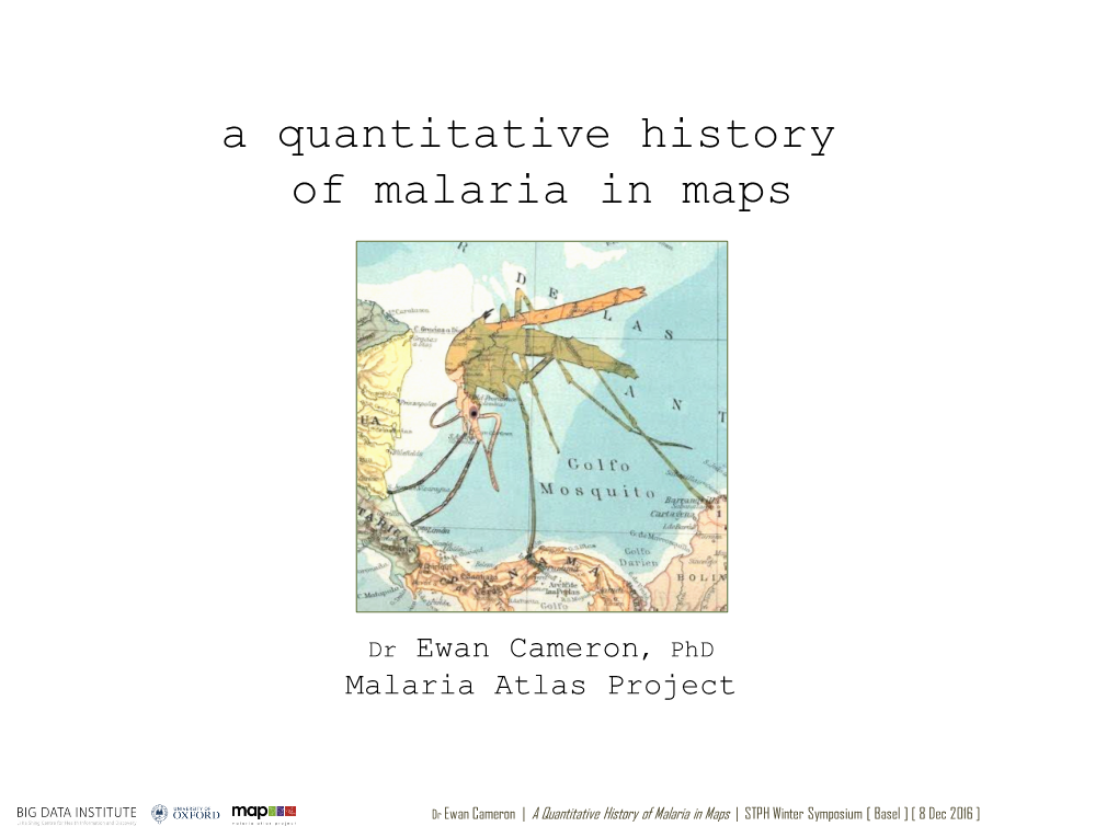 A Quantitative History of Malaria in Maps