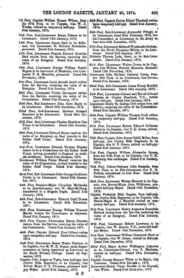 The Londoh Gazette, .January 20, 1874. 239