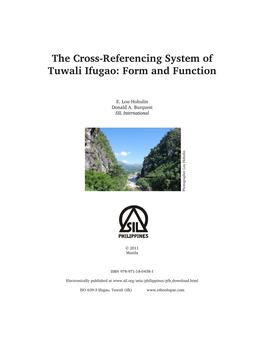 The Cross-Referencing System of Tuwali Ifugao: Form and Function