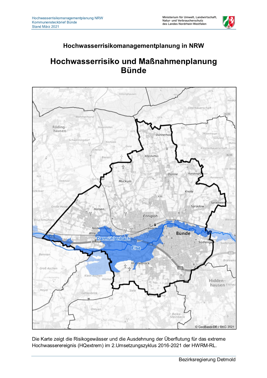 Bünde Stand März 2021