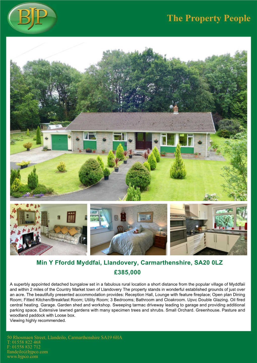 Myddfai, Llandovery, SA20 0LZ RECEPTION HALL 10'5