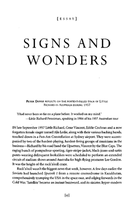Doyle, Peter. Signs and Wonders [Online]. Meanjin, Vol. 65, No. 3