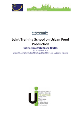 JTS Urban Food Production, Ljubljana