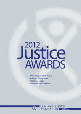 2012 Justice Awards Program