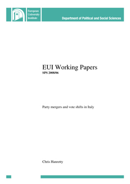 EUI Working Papers SPS 2008/06