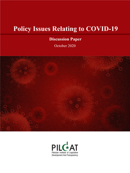 Policy Issues Relating to COVID-19