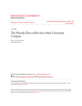 The Woody Flora of the Iowa State University Campus
