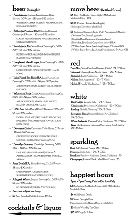 Happiest Hours Cocktails & Liquor Red White Sparkling