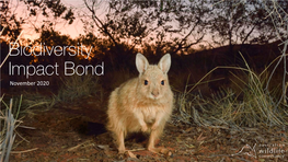 Biodiversity Impact Bond November 2020 Outcomes for Priority Species