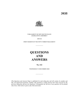 3935 Questions and Answers