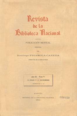 Revista De La Biblioteca Nacional José Martí