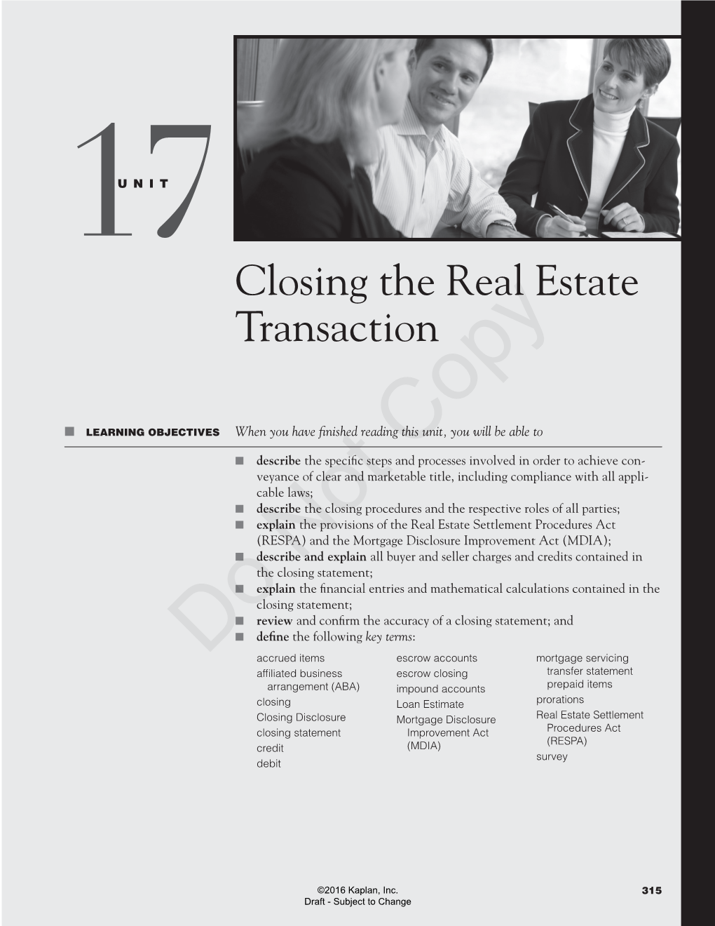 Closing the Real Estate Transaction