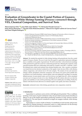 Evaluation of Groundwater in the Coastal Portion of Guasave, Sinaloa for White Shrimp Farming (Penaeus Vannamei) Through VES, Chemical Composition, and Survival Tests