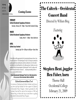 2009-0221 Oxy Concert Band Program.Pub
