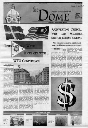 WHY DID WIDENER SWITCH Credrr UNIONS WTO CONFERENCE