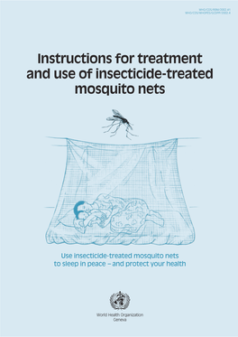 Instructions for Treatment and Use of Insecticide-Treated Mosquito Nets