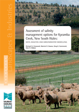 Assessment of Salinity Management Options for Kyeamba Creek, New South Wales: DATA ANALYSIS and GROUNDWATER MODELLING