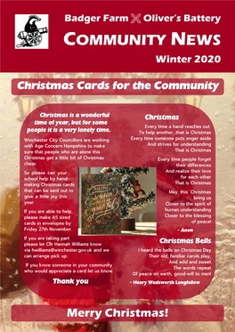 Winter 2020 Community News
